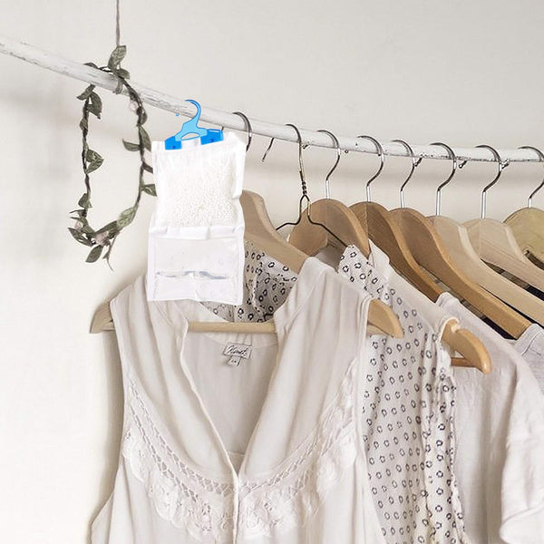 Clothing on hangers with a white background