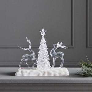 Musical Light-Up Scene With Reindeer and Tree