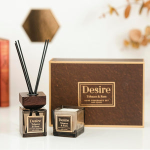 Tobacco & Rum Room Diffuser & Candle Set