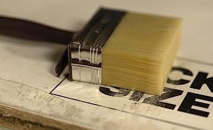 Shed and Fence Flat Paint Brush - Garden Wall Paint Decking Brush with Timber Wood Block