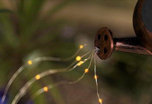 Solar garden ornament creating a cascading water effect