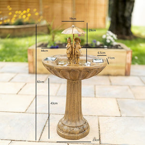 82cm resin fountain with flowing water