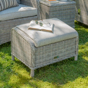 Greige wicker patio furniture