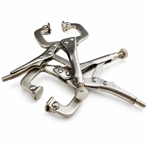 2Pc Mini C Clamps 4" Inch Locking Mole Grips Welding DIY Mechanic Tools