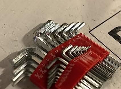 Hex Key Set with Chrome Finish