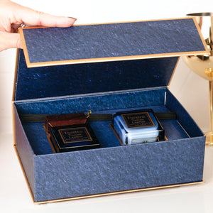 Tuscan Leather Candle & Reed Diffuser Set