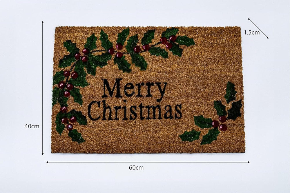 Xmas Non-Slip Coir Doormat