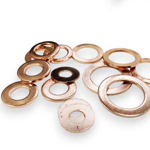 110pc Assorted Copper Washers Set Drain Sump Plug Seal Hydraulic Fittings + Case