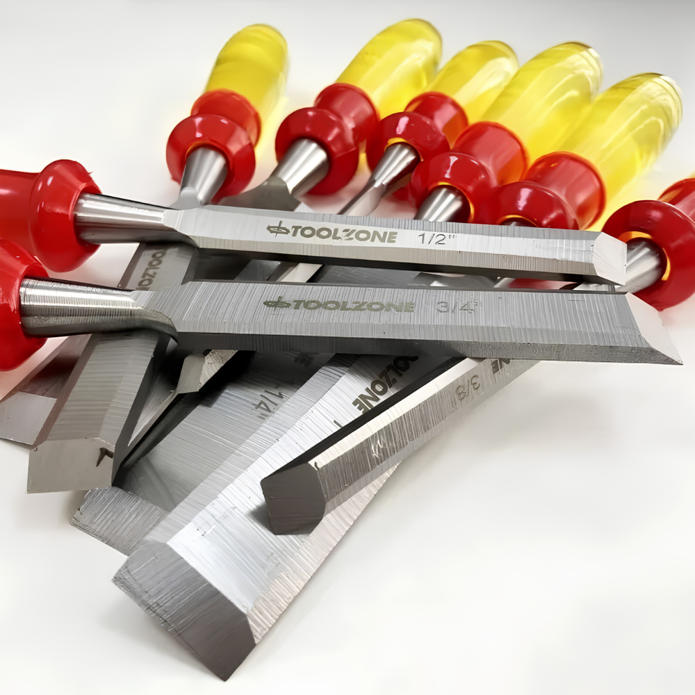 8pc Wood Chisel Set Hardened Blade Storage Case High Quality DIY Tool Set Polish