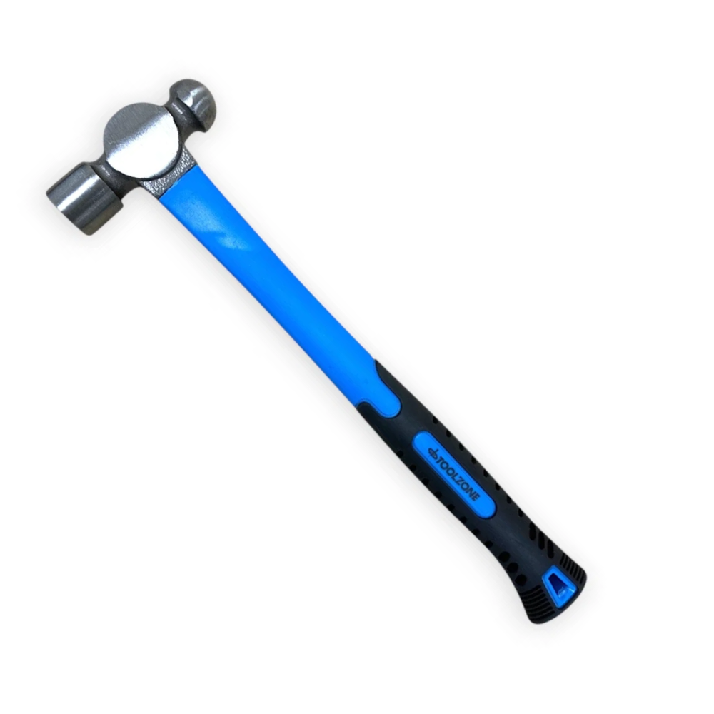 Ball Pein Hammer 70% Fibre Handle Orange Grip 8oz