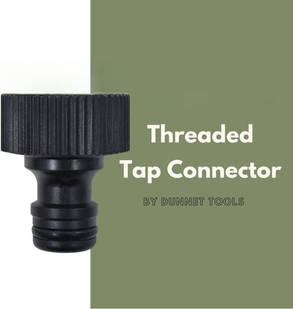ABS plastic outdoor tap hose fitting.