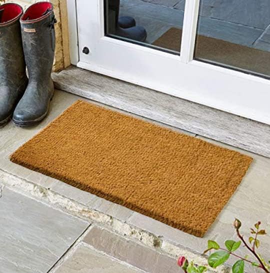 Rectangular 45x75cm coir door mat design
