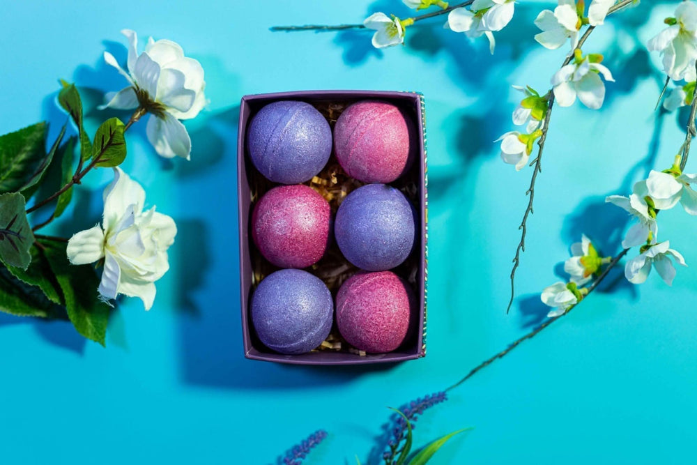 Six Piece Luxury Pre wrapped Bath Bomb Set - Glitter