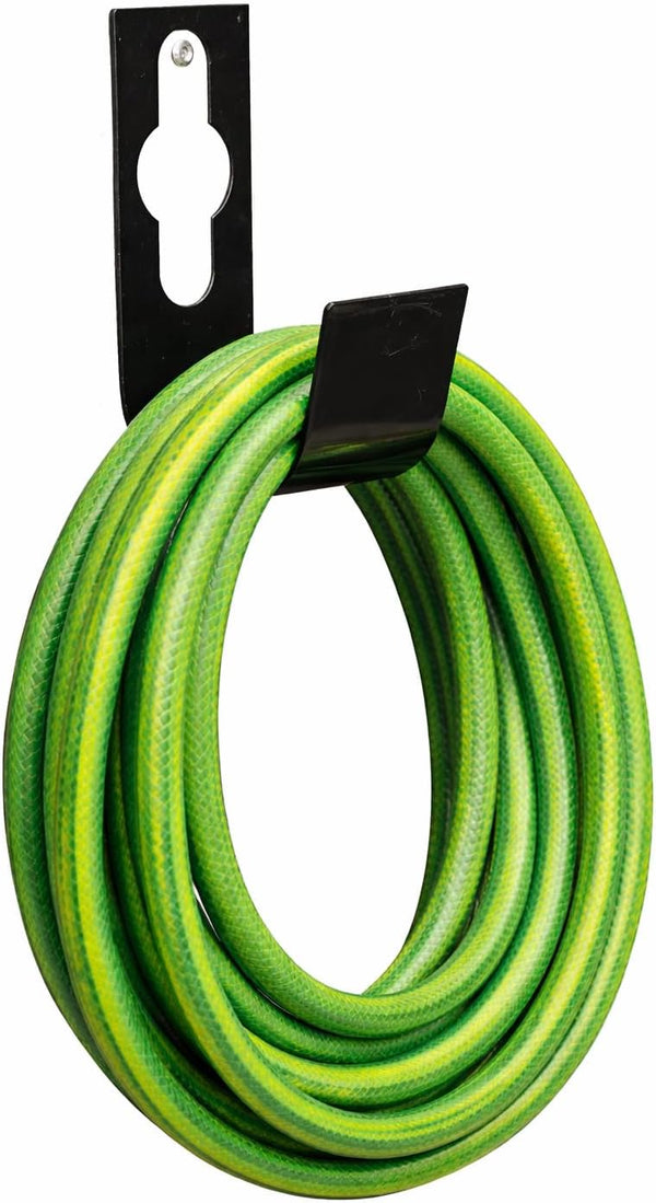 Compact hose pipe holder for garage storage