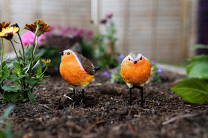 British robin resin garden figures