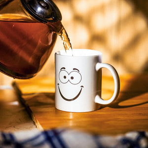 12 Piece Funny Face Coffee Mug Set for Parties, Offices & Novelty Gift Ideas