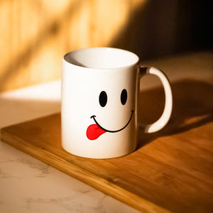 12 Piece Funny Face Coffee Mug Set for Parties, Offices & Novelty Gift Ideas