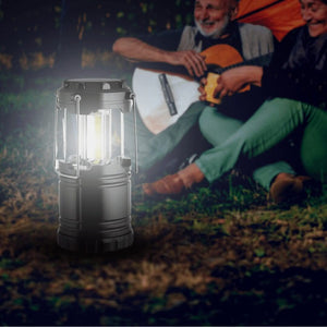 Three COB panel emergency camping lantern