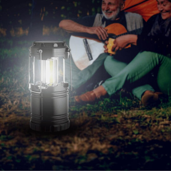 Three COB panel emergency camping lantern