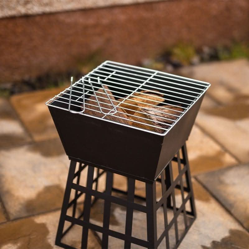 Gothic style fire pit for garden entertaining and summer evenings