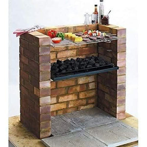 DIY BBQ grill kit for brick garden barbecue
