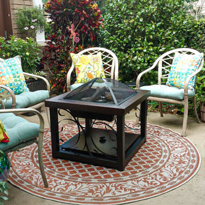 Large 4 in 1 Multifunctional Outdoor Fire Pit