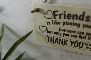 Decorative friendship sign for bedroom and living room