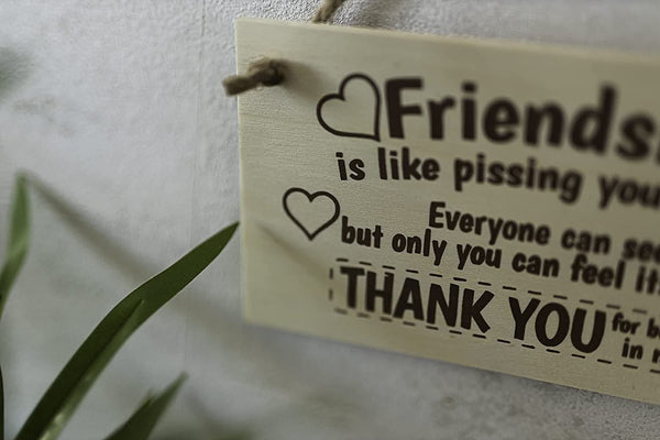 Decorative friendship sign for bedroom and living room
