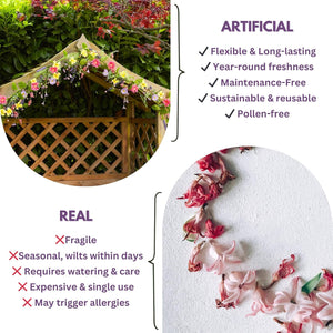 reusable floral garland for home decor