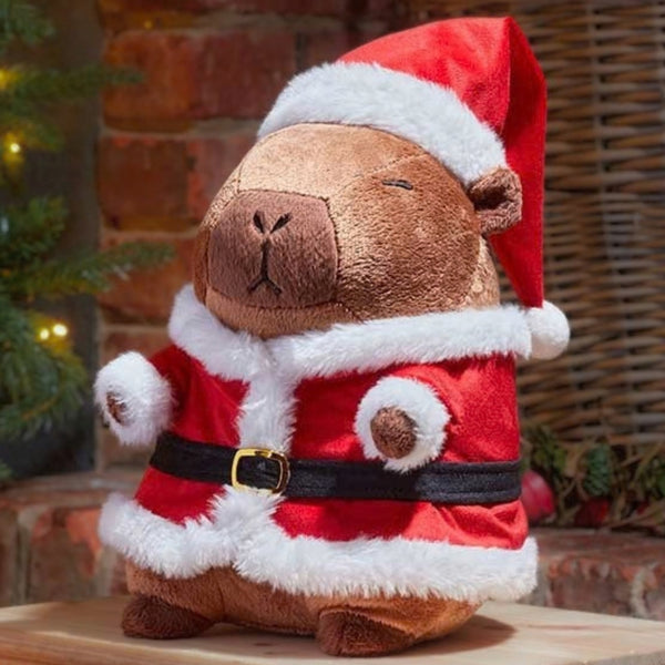 Plush Capybara Teddy Christmas Decoration