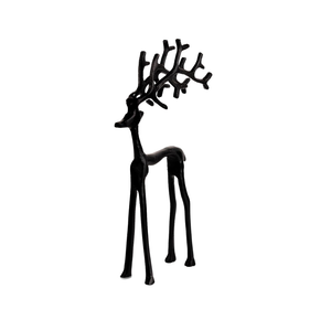Black 30cm Large Reindeer Christmas Decoration