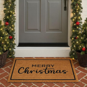 Merry Christmas Coir Non-slip Doormat