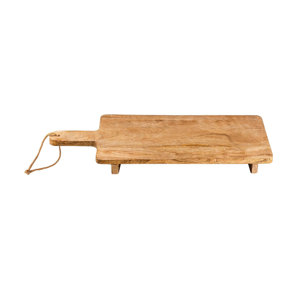 Large wooden serving board displayed on a white background.
