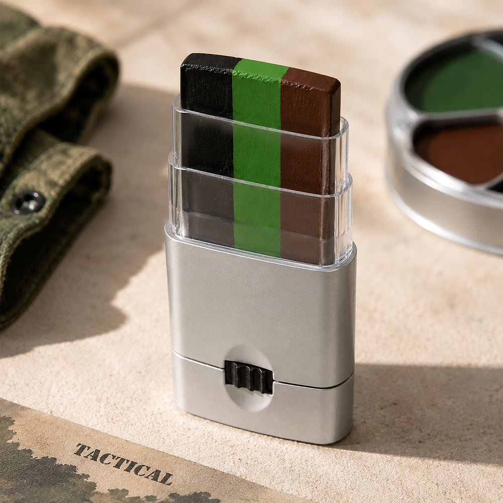 3 Colour Camouflage Face Paint Military Camo Makeup Kit