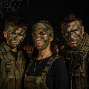 3 Colour Camouflage Face Paint Military Camo Makeup Kit