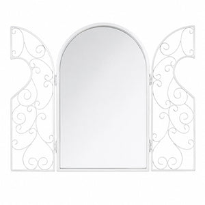 French inspired shutter mirror with rustic finish