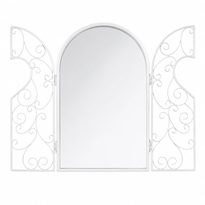French inspired shutter mirror with rustic finish