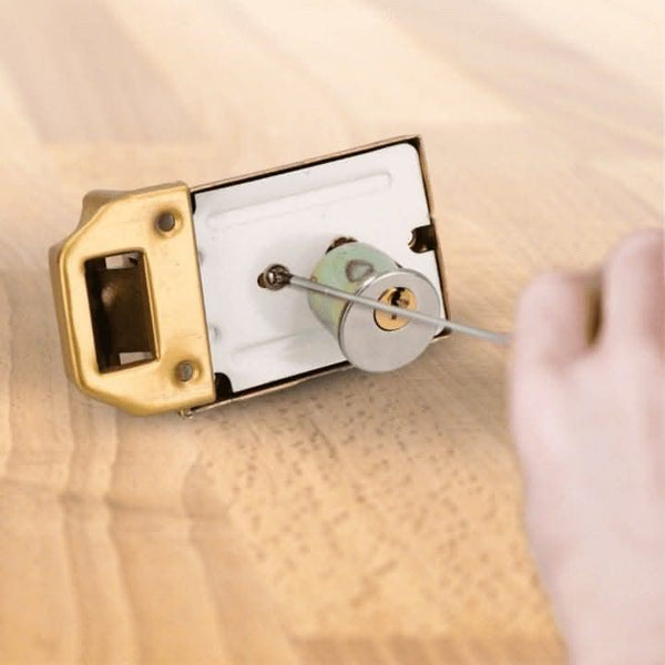 Front door lock with night latch and key set