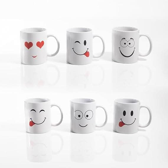 Fun emoji drinking mugs for hot beverages