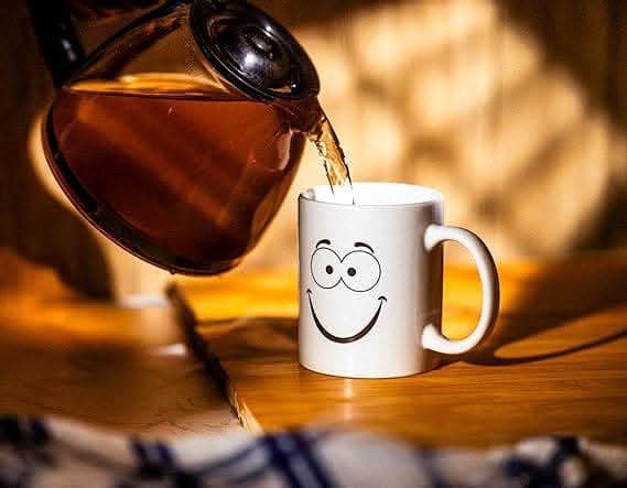 Fun porcelain tea mugs for home and office kitchens