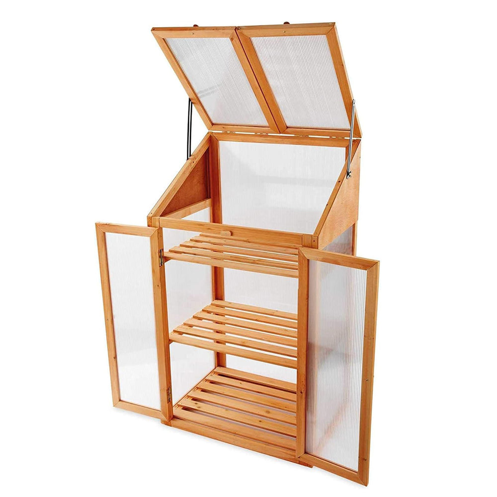 Deluxe Wooden Multipurpose Mini Greenhouse
