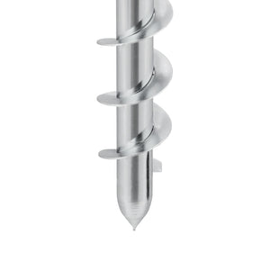 Large Silver Screw-In Ground Spike for Parasols & Garden Posts