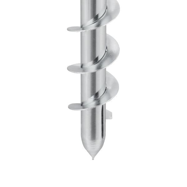Large Silver Screw-In Ground Spike for Parasols & Garden Posts