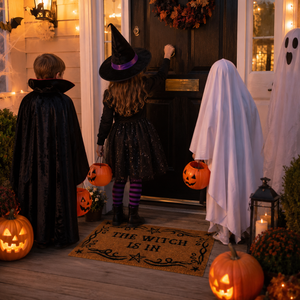 Witch themed front door mat