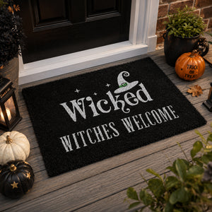 Gothic Halloween welcome doormat
