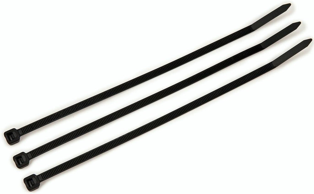 Black cable ties pack of 100 for cable organisation