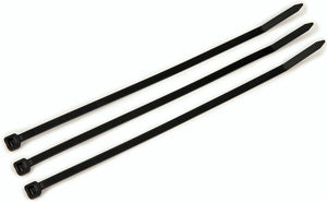 Heavy duty black zip ties for DIY and garden projects