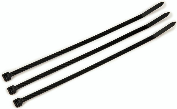 Heavy duty black zip ties for DIY and garden projects