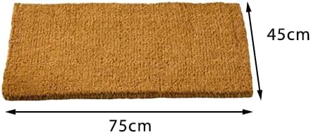 Natural coir entrance mat with non slip backing
