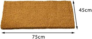 Hand woven coconut fibre doormat for doorway